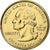 Stati Uniti, Quarter, Connecticut, 1999, Philadelphia, Gold plated, FDC