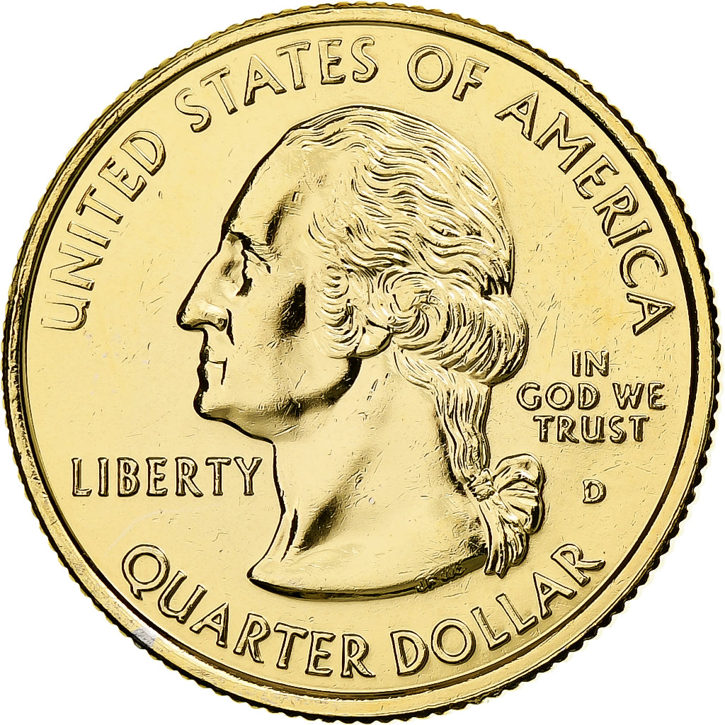 Vereinigte Staaten, Quarter, New Jersey, 1999, U.S. Mint, golden, Copper-Nickel