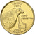 USA, Quarter, Idaho, 2007, U.S. Mint, golden, Miedź-Nikiel powlekany miedzią