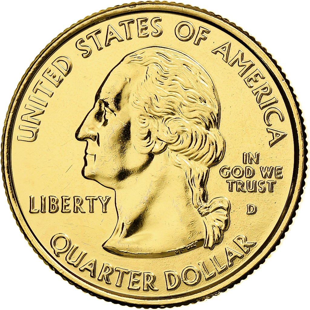 United States, Quarter, Idaho, 2007, U.S. Mint, golden, Copper-Nickel Clad