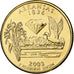 United States, Quarter, Arkansas, 2003, U.S. Mint, golden, Copper-Nickel Clad