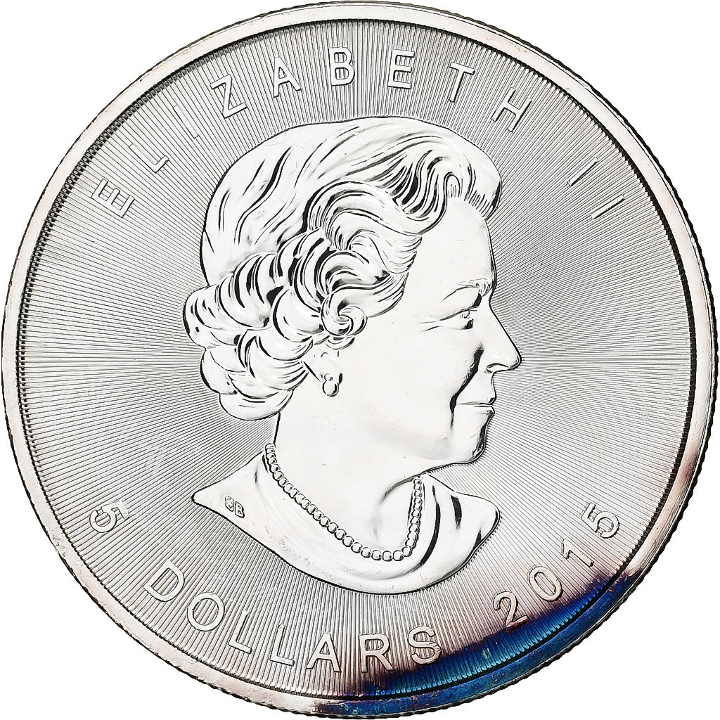 Canada, Elizabeth II, 5 dollars, 1 oz, Maple Leaf, 2015, Ottawa, Proof, Silver