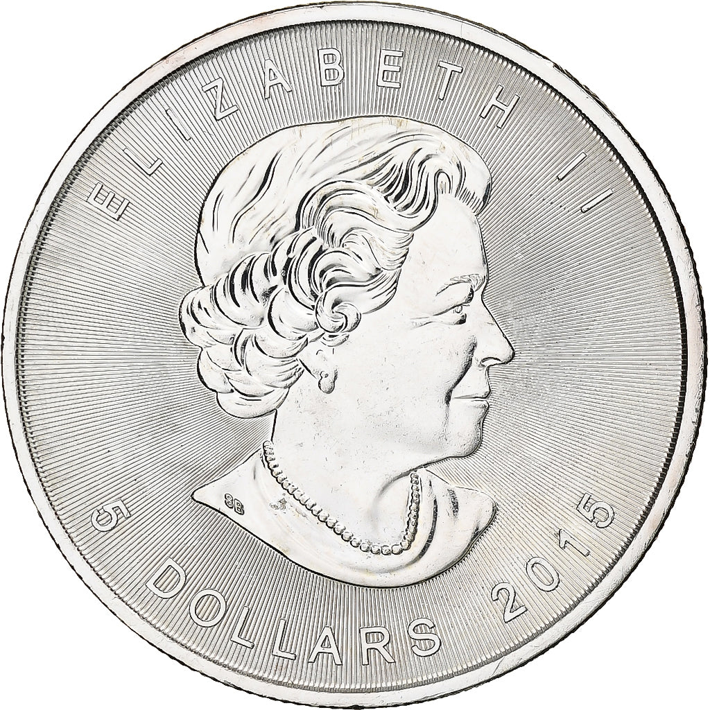 Kanada, Elizabeth II, 5 dollars, 1 oz, Maple Leaf, 2015, Ottawa, Proof, Silber