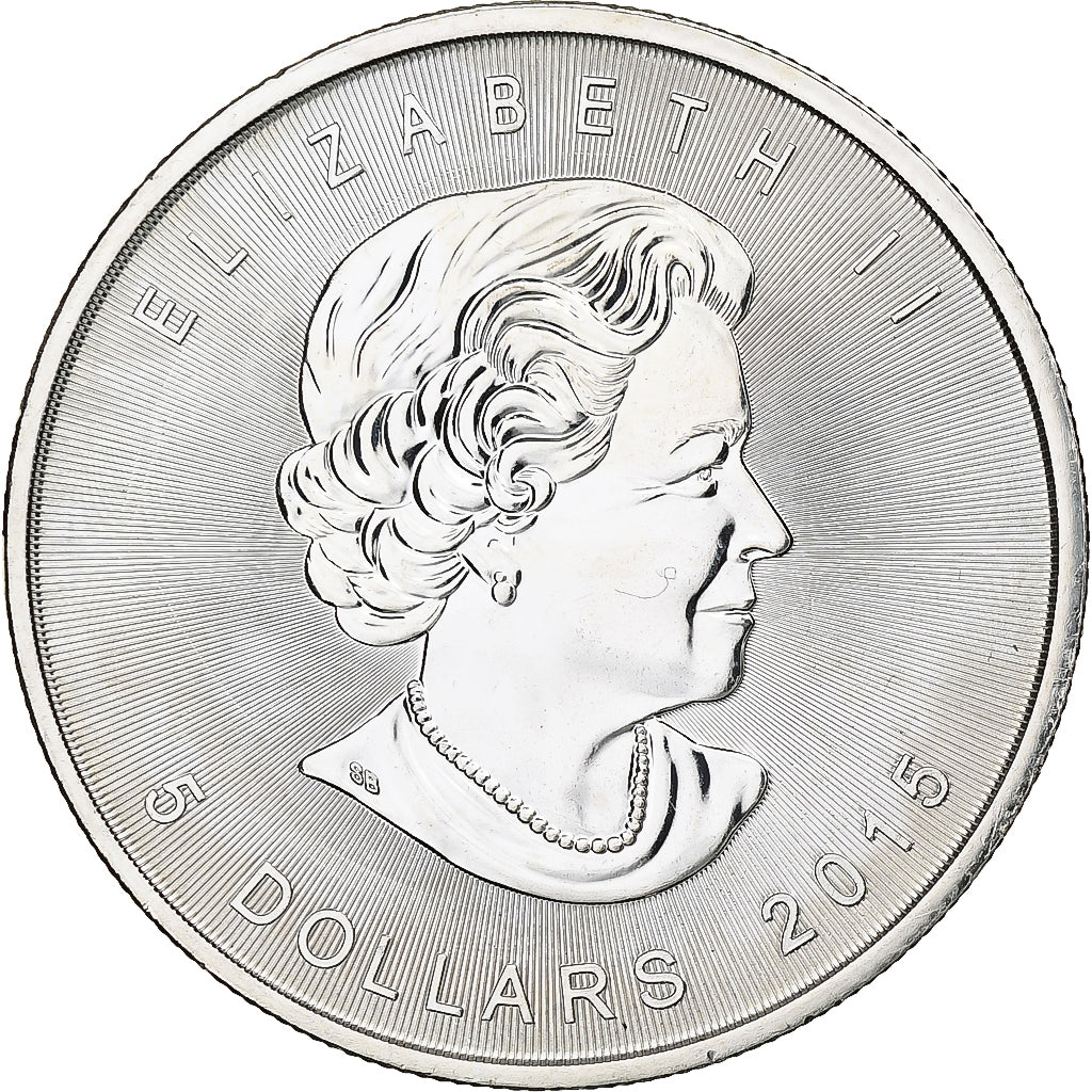 Canada, Elizabeth II, 5 dollars, 1 oz, Maple Leaf, 2015, Ottawa, Proof, Silver