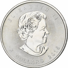 Canada, Elizabeth II, 5 dollars, 1 oz, Maple Leaf, 2015, Ottawa, Proof, Argent
