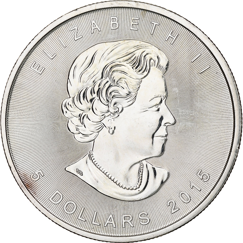 Kanada, Elizabeth II, 5 dollars, 1 oz, Maple Leaf, 2015, Ottawa, Proof, Silber