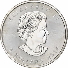 Canada, Elizabeth II, 5 dollars, 1 oz, Maple Leaf, 2015, Ottawa, Proof, Zilver