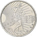 Francja, 10 Euro, 2009, Semeuse, MS(64), Srebro, KM:1580