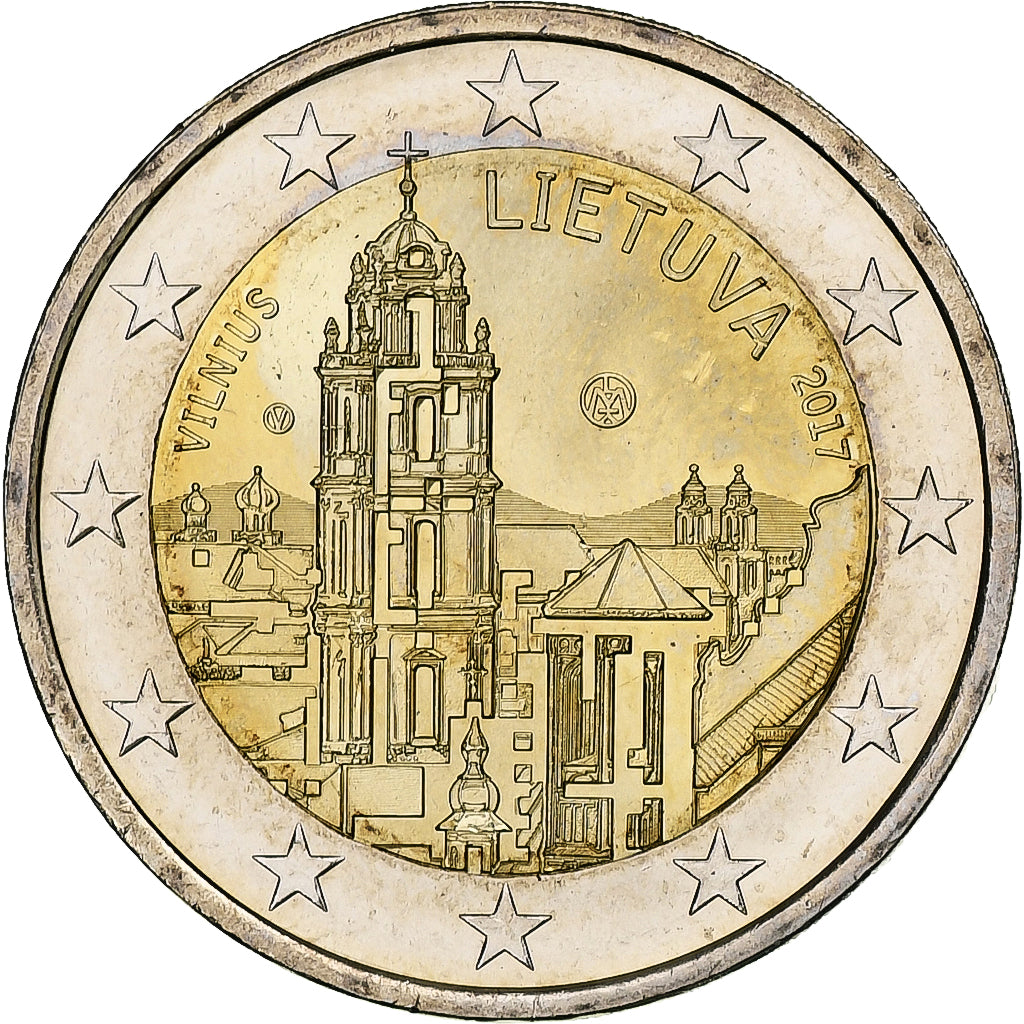 Lituanie, 2 Euro, 2017, Bimétallique, SPL
