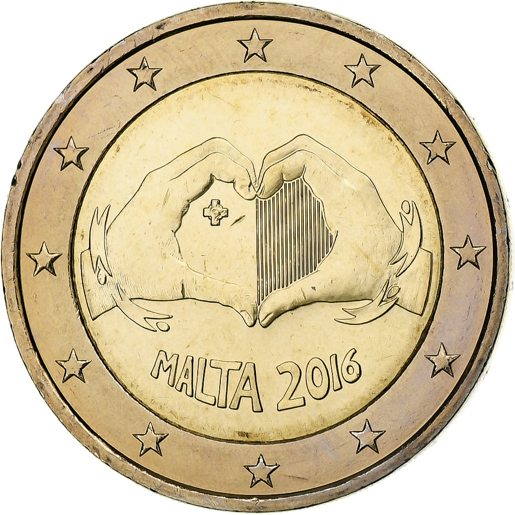 Malta, 2 Euro, 2016, Paris, Bi-Metallic, UNC-