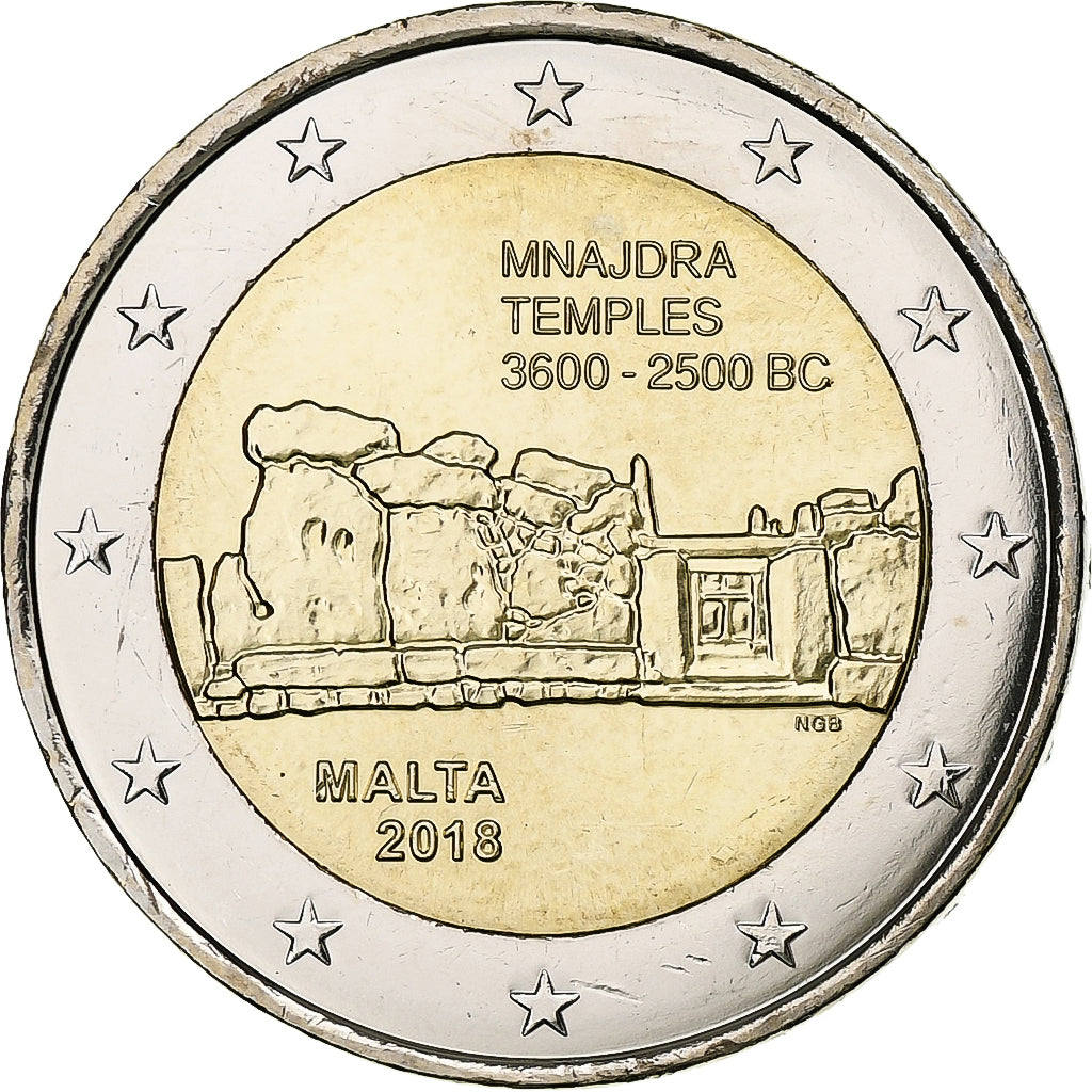 Malta, 2 Euro, 2018, Bi-metallico, SPL