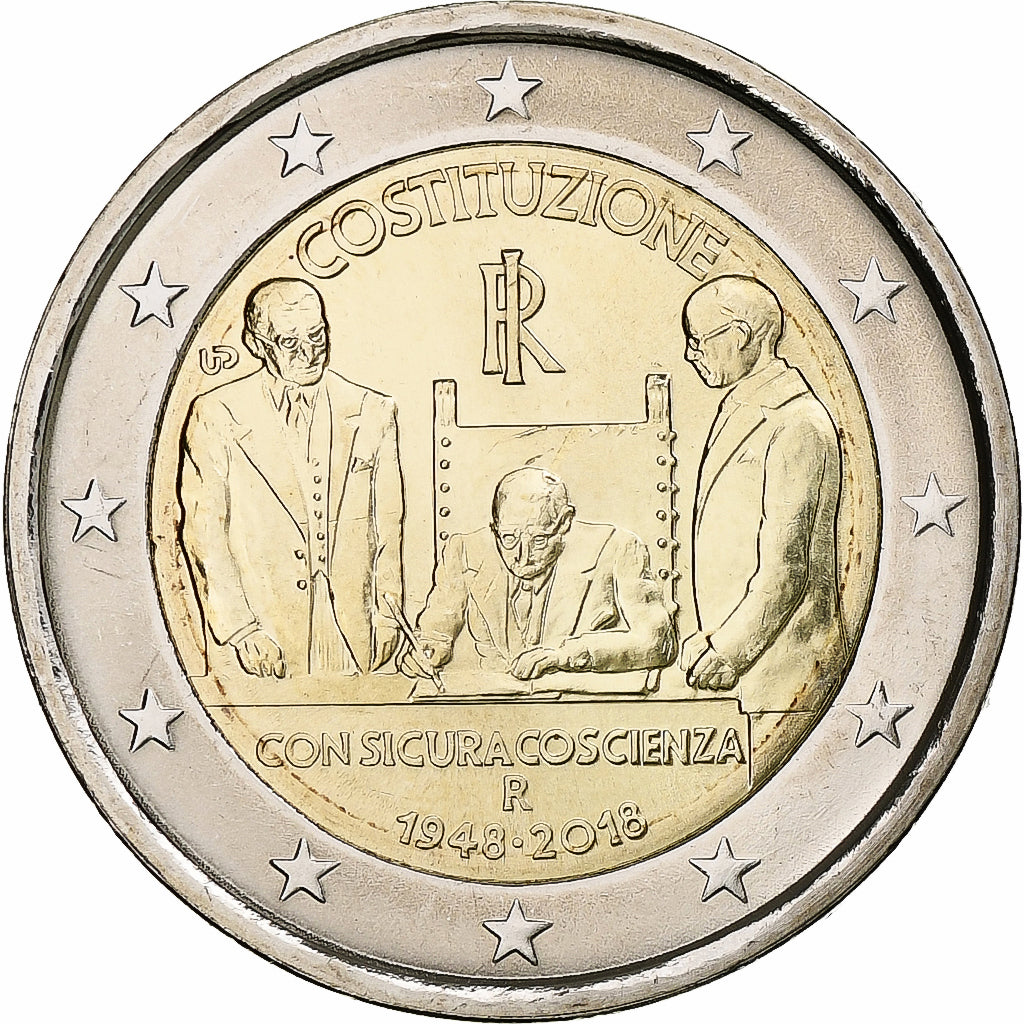 Italië, 2 Euro, 2018, Bi-Metallic, UNC-