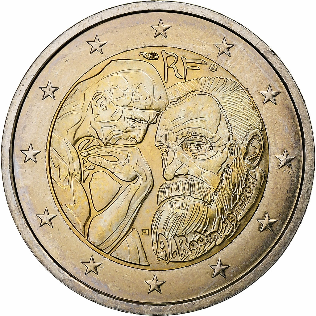 Francja, 2 Euro, 2017, Paris, Bimetaliczny, MS(63)