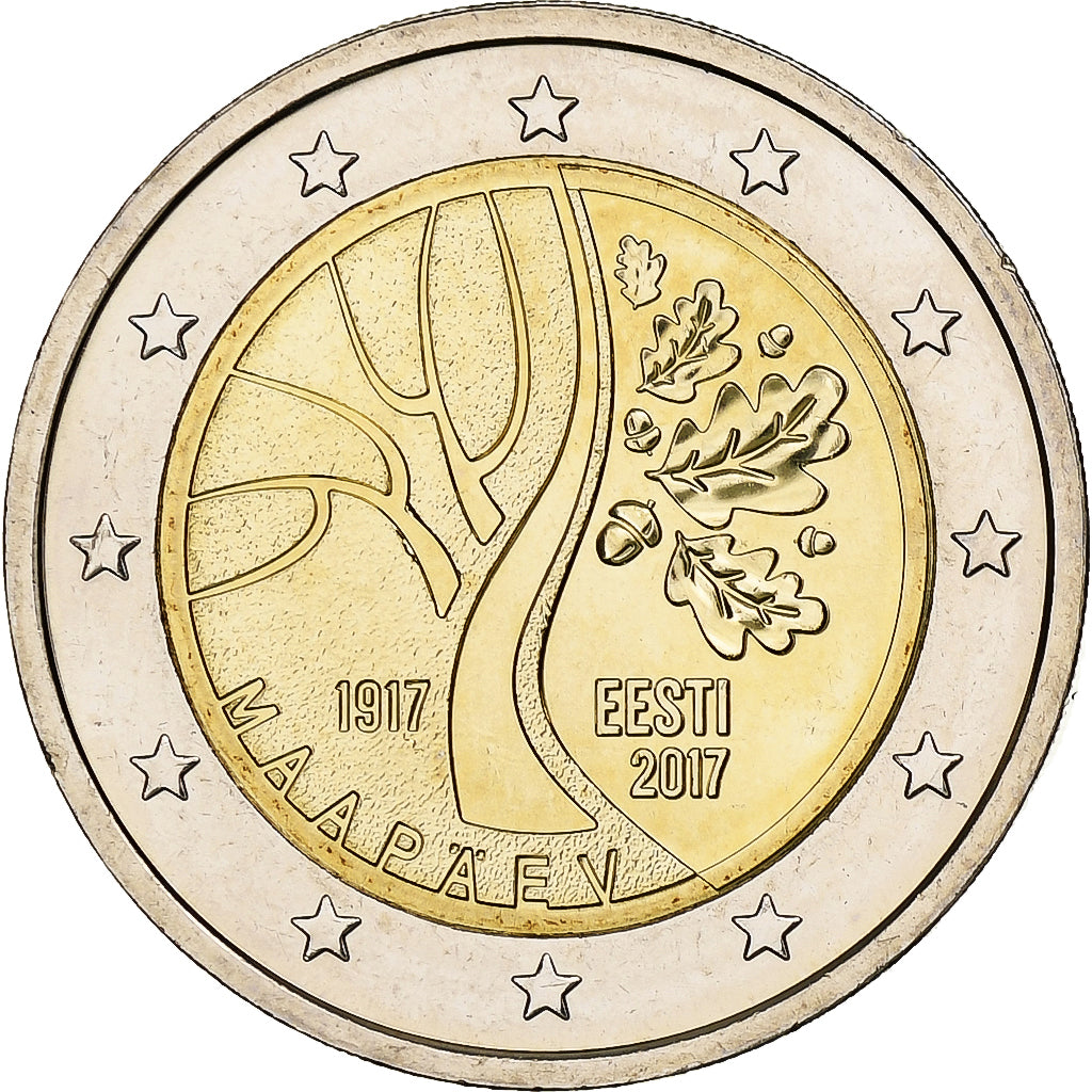 Estonie, 2 Euro, 2017, Vantaa, Bimétallique, SPL, KM:New