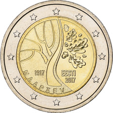 Estonie, 2 Euro, 2017, Vantaa, Bimétallique, SPL, KM:New
