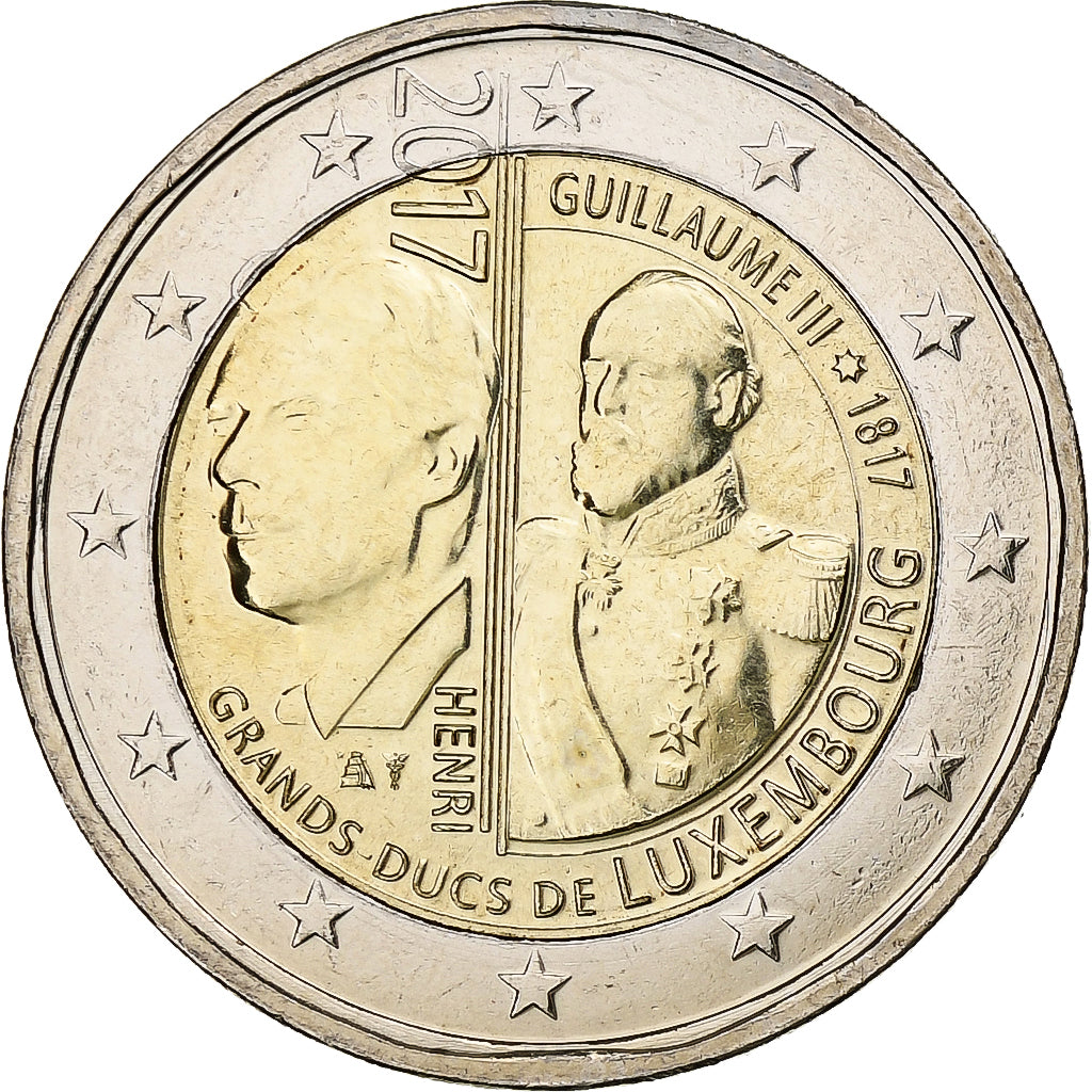 Lussemburgo, 2 Euro, 2017, Utrecht, Bi-metallico, SPL