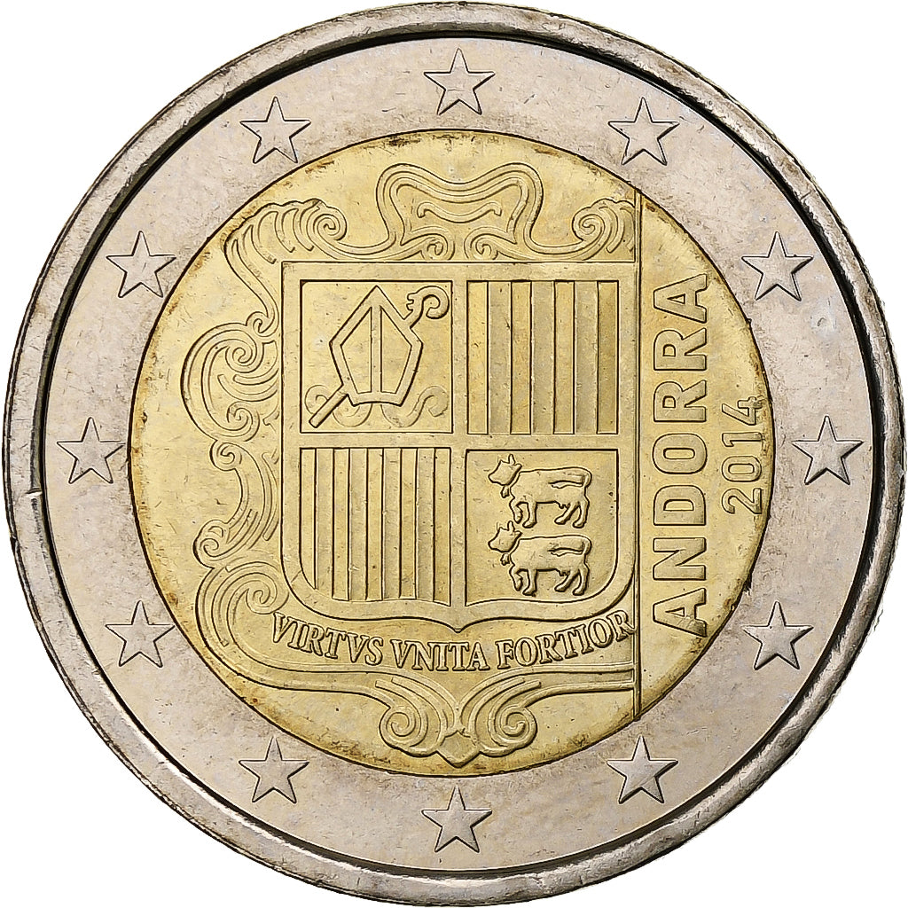 Andorra, 2 Euro, 2014, Bi-metallico, SPL, KM:New
