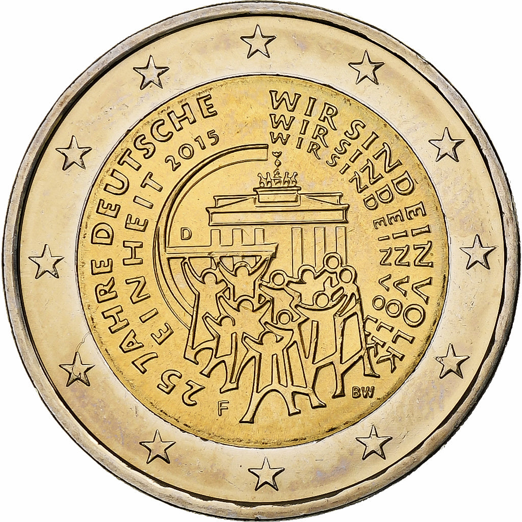 Alemania, 2 Euro, 2015, Stuttgart, Bimetálico, SC, KM:New