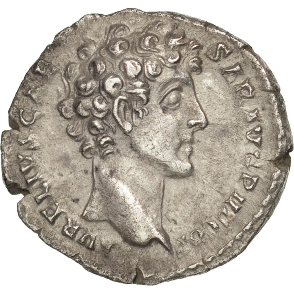 Marcus Aurelius, Denarius, Rome, AU(55-58), Silver, RIC #424a, 3.44