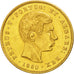 Coin, Portugal, Pedro V, 5000 Reis, 1860, Lisbon, AU(55-58), Gold, KM:505