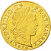 FRANCE, Louis d'or à la mèche longue, Louis D'or, 1654, Paris, KM #157.1, AU(...