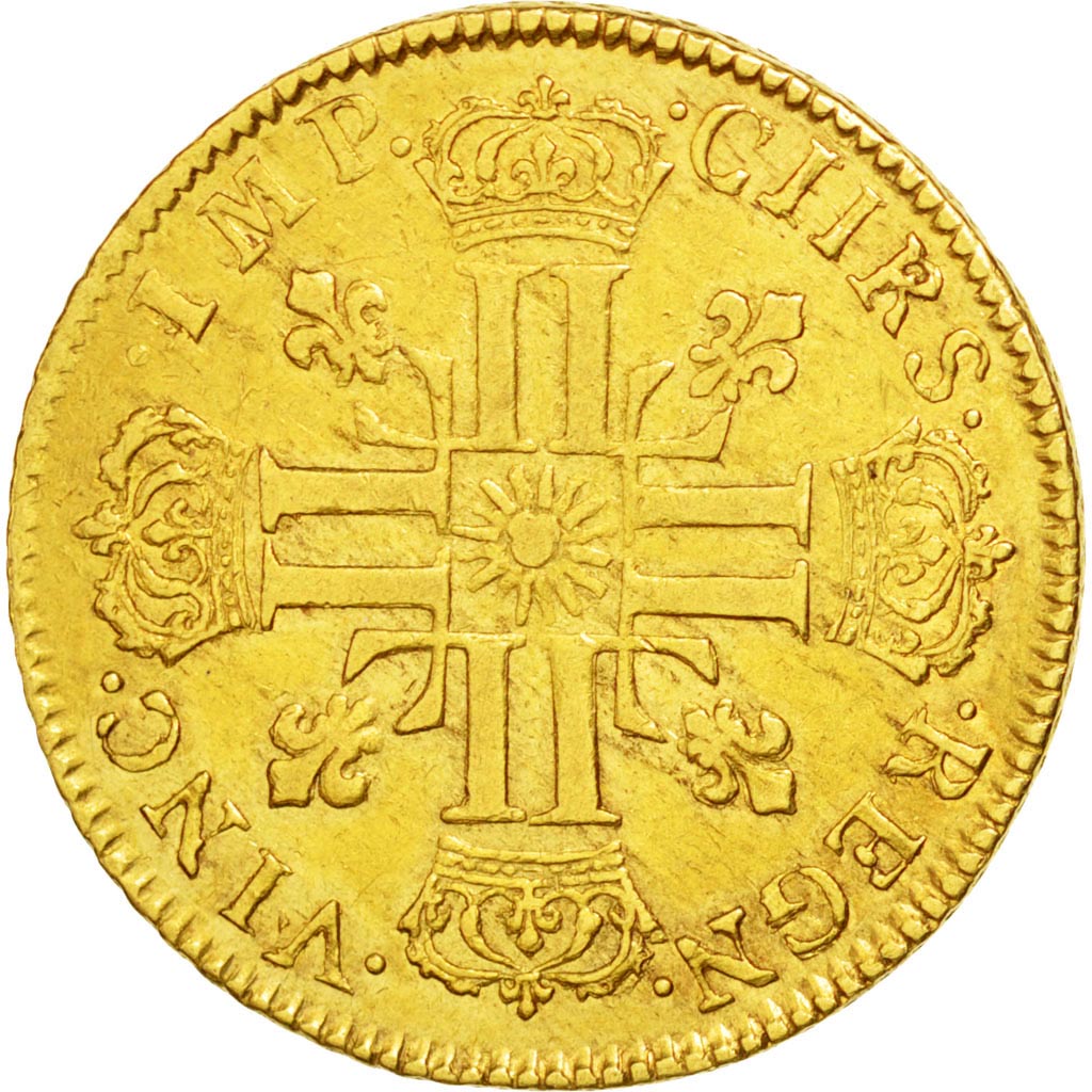 FRANCE, 2 Louis d'or, 1711, Bayonne, Gold, PCGS XF40, KM 405.8