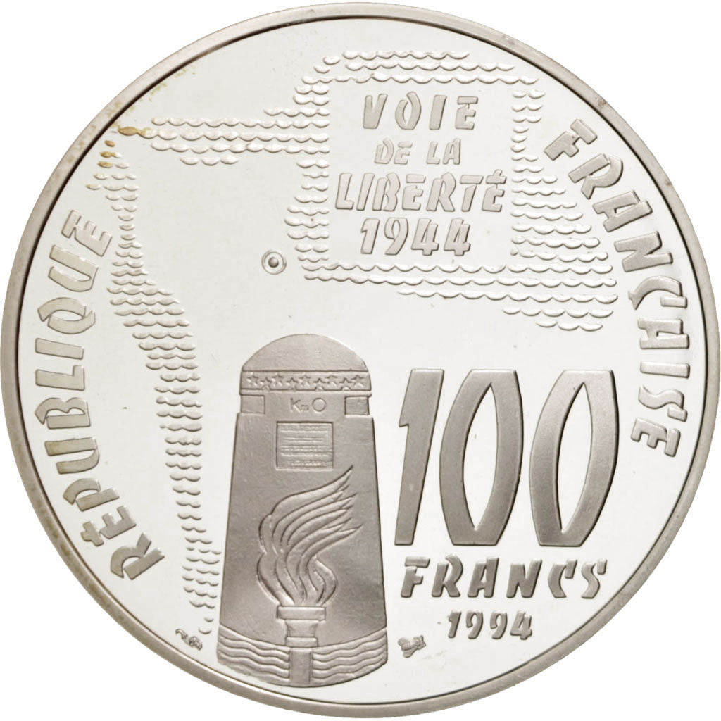 FRANCE, 100 Francs, 1994, KM #1043, MS(65-70), Silver, 22.20