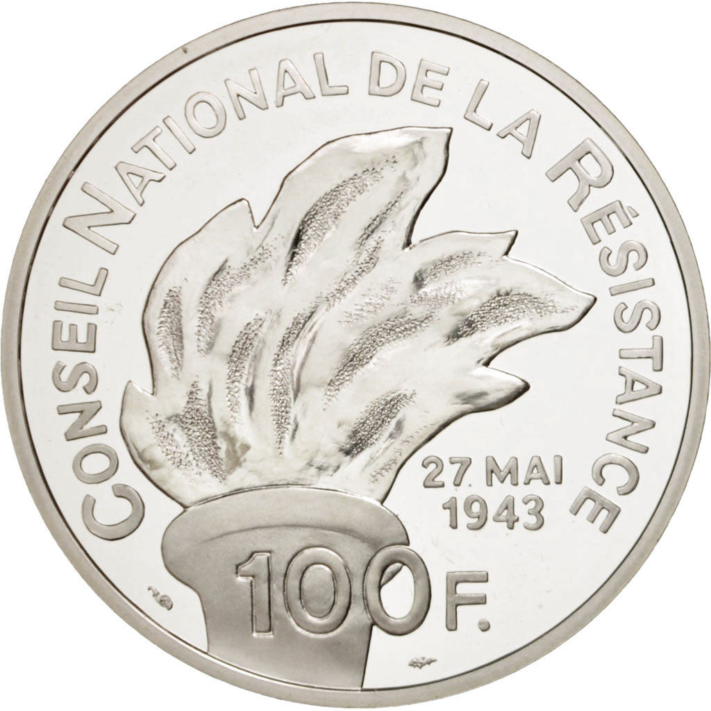 FRANCE, 100 Francs, 1993, KM #1023, MS(65-70), Silver, 22.20