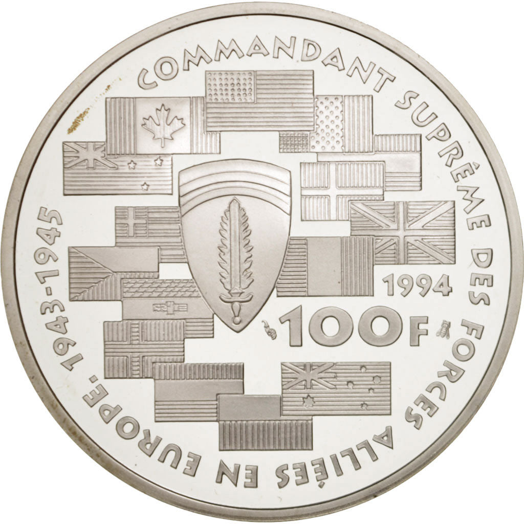 FRANCE, 100 Francs, 1994, KM #1042, MS(65-70), Silver, 22.20
