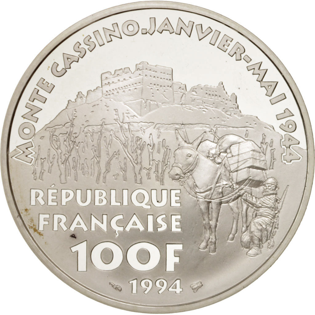 FRANCE, 100 Francs, 1994, KM #1041, MS(65-70), Silver, 22.20