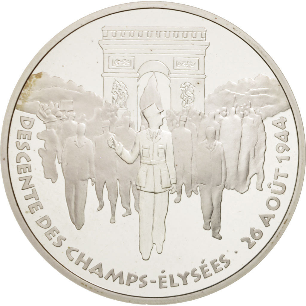Coin, France, Libération de Paris, 100 Francs, 1994, MS(65-70), Silver