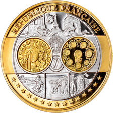 France, Medal, Europe, République Française, MS(65-70), Silver