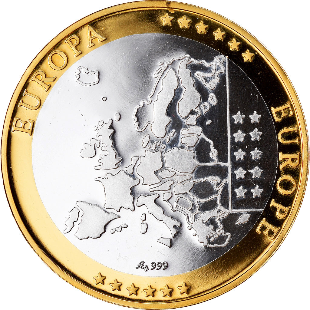 France, Medal, Europe, République Française, MS(65-70), Silver