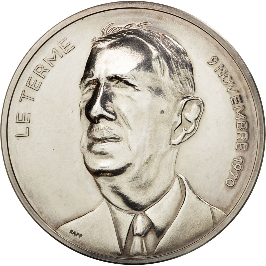 France, Medal, French Fifth Republic, History, MS(63), Silver