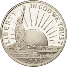 UNITED STATES, Half Dollar, 1986, U.S. Mint, KM #212, MS(63), Copper-Nickel...