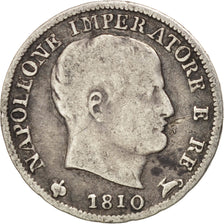 STATI ITALIANI, KINGDOM OF NAPOLEON, Napoleon I, 5 Soldi, 1810, Milan, MB, Ar...