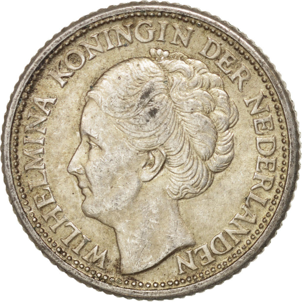Monnaie, Pays-Bas, Wilhelmina I, 25 Cents, 1944, TTB+, Argent, KM:164