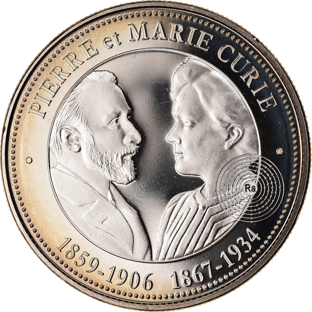 France, Medal, Pierre et Marie Curie, Collection Panthéon, MS(65-70)