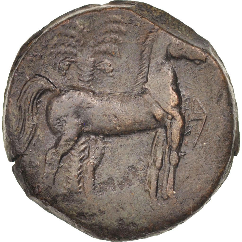 Carthage, Zeugitane, Trishekel, Carthage, AU(50-53), Bronze, SNGCop #340, 18.07