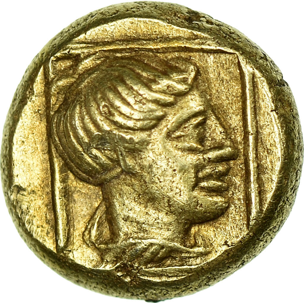 Coin, Lesbos, 480-350 Bf JC, Mytilene, Hekte, Mytilene, AU(55-58), Electrum