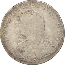 FRANCE, Écu aux branches d'olivier, ECU, 1726, Rouen, KM #486.3, F(12-15), ...