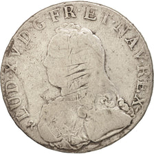 FRANCE, Écu aux branches d'olivier, ECU, 1736, Rouen, KM #486.3, F(12-15), ...