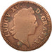 FRANCE, Sol à la vieille tête, Sol, 1770, Reims, KM #545.10, VG(8-10), Copper, G