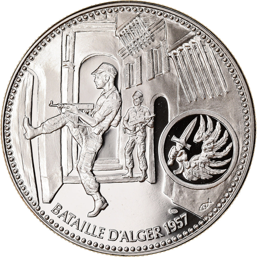 France, Medal, Bataille d'Alger, MS(65-70), Cupro-nickel