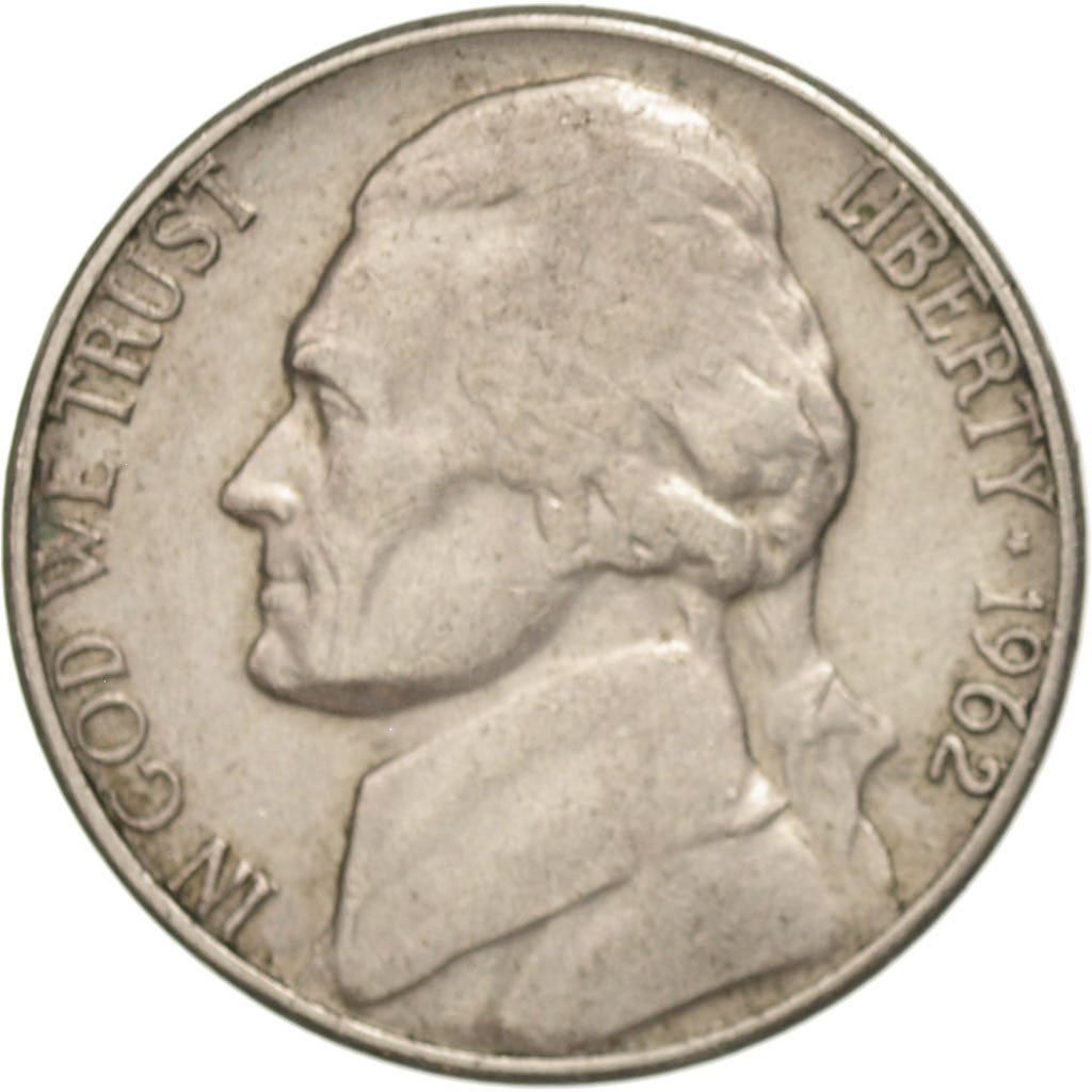 États-Unis, 5 Cents Jefferson, 1962 D, Denver, KM A192