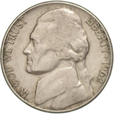 États-Unis, 5 Cents Jefferson, 1962 D, Denver, KM A192