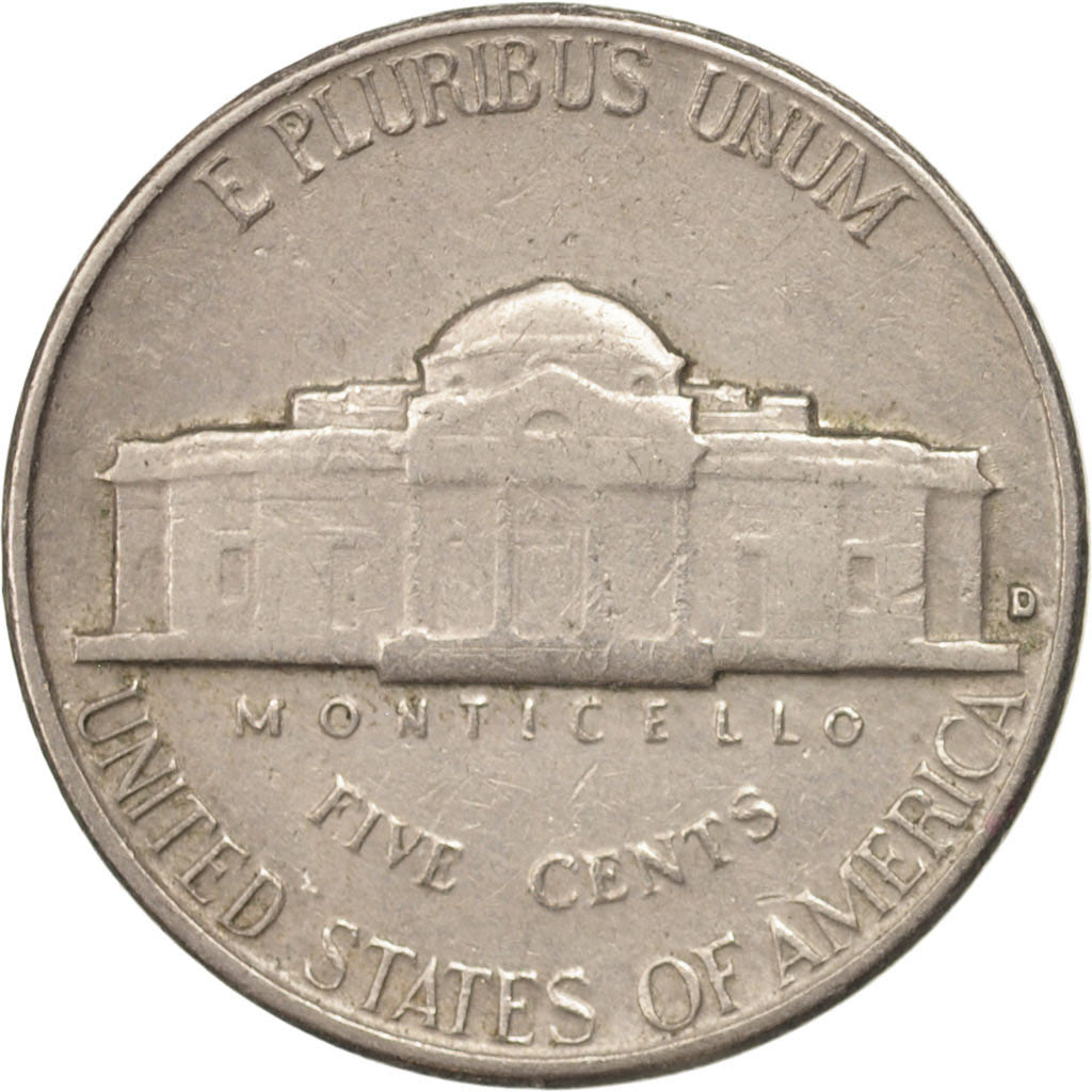 États-Unis, 5 Cents Jefferson, 1962 D, Denver, KM A192
