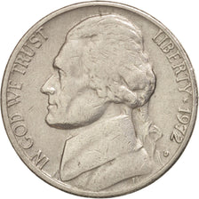 Moneta, Stati Uniti, Jefferson Nickel, 5 Cents, 1972, U.S. Mint, Denver, BB