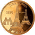 France, Medal, Paris - La Tour Eiffel, MS(65-70), Copper Gilt