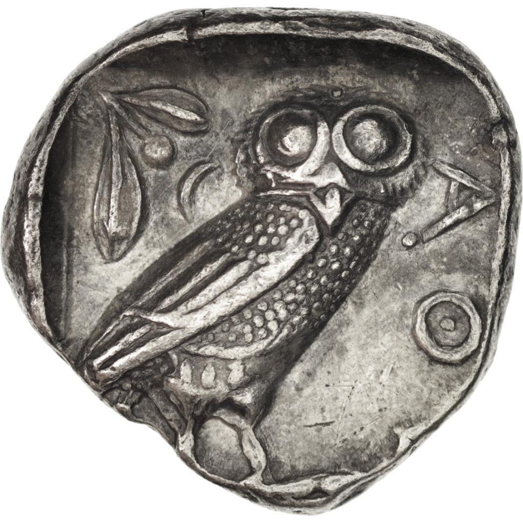 Athens, Attique (5th Century Bf JC), Tétradrachme, Athens, AU(50-53), Silver, S.